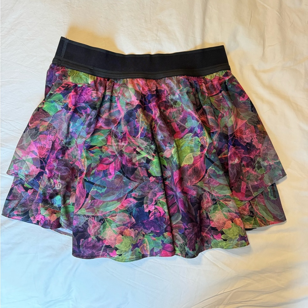 Lululemon Court Rival HR Skort - Size 10 - Vivid Floral Tone Multi
